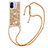 Silikon Hülle Handyhülle Gummi Schutzhülle Flexible Tasche Bling-Bling mit Schlüsselband Lanyard S03 für Xiaomi Poco C55