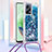 Silikon Hülle Handyhülle Gummi Schutzhülle Flexible Tasche Bling-Bling mit Schlüsselband Lanyard S03 für Xiaomi Poco X5 5G