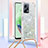 Silikon Hülle Handyhülle Gummi Schutzhülle Flexible Tasche Bling-Bling mit Schlüsselband Lanyard S03 für Xiaomi Poco X5 5G Hellblau