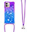 Silikon Hülle Handyhülle Gummi Schutzhülle Flexible Tasche Bling-Bling mit Schlüsselband Lanyard YB1 für Motorola Moto G Stylus (2023) 4G