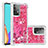 Silikon Hülle Handyhülle Gummi Schutzhülle Flexible Tasche Bling-Bling S01 für Samsung Galaxy A52 4G Pink