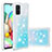 Silikon Hülle Handyhülle Gummi Schutzhülle Flexible Tasche Bling-Bling S01 für Samsung Galaxy A71 4G A715 Hellblau