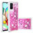 Silikon Hülle Handyhülle Gummi Schutzhülle Flexible Tasche Bling-Bling S01 für Samsung Galaxy A71 4G A715 Pink
