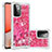 Silikon Hülle Handyhülle Gummi Schutzhülle Flexible Tasche Bling-Bling S01 für Samsung Galaxy A72 4G Pink