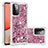 Silikon Hülle Handyhülle Gummi Schutzhülle Flexible Tasche Bling-Bling S01 für Samsung Galaxy A72 4G Rot