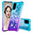 Silikon Hülle Handyhülle Gummi Schutzhülle Flexible Tasche Bling-Bling S02 für Samsung Galaxy S20 Hellblau