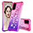 Silikon Hülle Handyhülle Gummi Schutzhülle Flexible Tasche Bling-Bling S02 für Samsung Galaxy S20 Pink