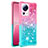Silikon Hülle Handyhülle Gummi Schutzhülle Flexible Tasche Bling-Bling S02 für Xiaomi Mi 12 Lite NE 5G Rosa