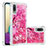 Silikon Hülle Handyhülle Gummi Schutzhülle Flexible Tasche Bling-Bling S03 für Samsung Galaxy A02 Pink