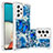 Silikon Hülle Handyhülle Gummi Schutzhülle Flexible Tasche Bling-Bling S03 für Samsung Galaxy A53 5G Blau