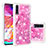 Silikon Hülle Handyhülle Gummi Schutzhülle Flexible Tasche Bling-Bling S03 für Samsung Galaxy A70 Pink