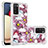 Silikon Hülle Handyhülle Gummi Schutzhülle Flexible Tasche Bling-Bling S03 für Samsung Galaxy F02S SM-E025F Rot