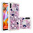 Silikon Hülle Handyhülle Gummi Schutzhülle Flexible Tasche Bling-Bling S04 für Samsung Galaxy A11 Plusfarbig