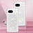 Silikon Hülle Handyhülle Gummi Schutzhülle Flexible Tasche Bling-Bling YB3 für Google Pixel 8a 5G Silber