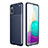 Silikon Hülle Handyhülle Gummi Schutzhülle Flexible Tasche Köper für Samsung Galaxy A02 Blau