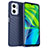 Silikon Hülle Handyhülle Gummi Schutzhülle Flexible Tasche Köper MF1 für Xiaomi Redmi Note 11E 5G Blau