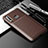 Silikon Hülle Handyhülle Gummi Schutzhülle Flexible Tasche Köper S01 für Samsung Galaxy A70E Braun