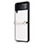 Silikon Hülle Handyhülle Gummi Schutzhülle Flexible Tasche Köper S01 für Samsung Galaxy Z Flip3 5G Weiß