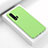 Silikon Hülle Handyhülle Gummi Schutzhülle Flexible Tasche Line C02 für Huawei Nova 6 Grün