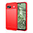 Silikon Hülle Handyhülle Gummi Schutzhülle Flexible Tasche Line für Google Pixel 8a 5G Rot