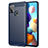 Silikon Hülle Handyhülle Gummi Schutzhülle Flexible Tasche Line für Samsung Galaxy A21s Blau
