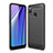 Silikon Hülle Handyhülle Gummi Schutzhülle Flexible Tasche Line für Samsung Galaxy M01s Schwarz