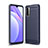 Silikon Hülle Handyhülle Gummi Schutzhülle Flexible Tasche Line für Xiaomi Redmi 9T 4G Blau