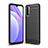 Silikon Hülle Handyhülle Gummi Schutzhülle Flexible Tasche Line für Xiaomi Redmi 9T 4G Schwarz