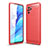 Silikon Hülle Handyhülle Gummi Schutzhülle Flexible Tasche Line für Xiaomi Redmi Note 10S 4G Rot