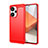 Silikon Hülle Handyhülle Gummi Schutzhülle Flexible Tasche Line für Xiaomi Redmi Note 13 Pro+ Plus 5G Rot