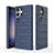 Silikon Hülle Handyhülle Gummi Schutzhülle Flexible Tasche Line KC1 für Samsung Galaxy S23 Ultra 5G Blau