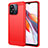 Silikon Hülle Handyhülle Gummi Schutzhülle Flexible Tasche Line MF1 für Xiaomi Poco C55 Rot