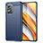 Silikon Hülle Handyhülle Gummi Schutzhülle Flexible Tasche Line MF1 für Xiaomi Poco F3 5G Blau