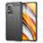 Silikon Hülle Handyhülle Gummi Schutzhülle Flexible Tasche Line MF1 für Xiaomi Poco F3 5G Schwarz