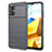 Silikon Hülle Handyhülle Gummi Schutzhülle Flexible Tasche Line MF1 für Xiaomi Redmi 11 Prime 4G Grau