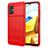 Silikon Hülle Handyhülle Gummi Schutzhülle Flexible Tasche Line MF1 für Xiaomi Redmi 11 Prime 4G Rot