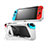 Silikon Hülle Handyhülle Gummi Schutzhülle Flexible Tasche Line S02 für Nintendo Switch Grau
