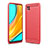 Silikon Hülle Handyhülle Gummi Schutzhülle Flexible Tasche Line WL1 für Xiaomi Redmi 9C NFC Rot