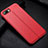 Silikon Hülle Handyhülle Gummi Schutzhülle Leder Tasche H07 für Oppo RX17 Neo Rot