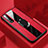 Silikon Hülle Handyhülle Gummi Schutzhülle Leder Tasche mit Magnetisch Fingerring Ständer für Oppo Find X2 Pro Rot