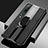 Silikon Hülle Handyhülle Gummi Schutzhülle Leder Tasche mit Magnetisch Fingerring Ständer S04 für Xiaomi Mi 10 Pro