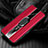 Silikon Hülle Handyhülle Gummi Schutzhülle Leder Tasche mit Magnetisch Fingerring Ständer S04 für Xiaomi Redmi K30i 5G Rot