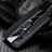 Silikon Hülle Handyhülle Gummi Schutzhülle Leder Tasche mit Magnetisch Fingerring Ständer S06 für Xiaomi Mi 10 Pro Schwarz