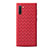 Silikon Hülle Handyhülle Gummi Schutzhülle Leder Tasche S01 für Samsung Galaxy Note 10 Rot