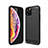 Silikon Hülle Handyhülle Gummi Schutzhülle Tasche Line C02 für Apple iPhone 11 Pro Schwarz