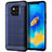 Silikon Hülle Handyhülle Gummi Schutzhülle Tasche Line C02 für Huawei Mate 20 Pro Blau