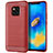 Silikon Hülle Handyhülle Gummi Schutzhülle Tasche Line C02 für Huawei Mate 20 Pro Rot