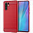 Silikon Hülle Handyhülle Gummi Schutzhülle Tasche Line für Huawei P30 Pro New Edition Rot