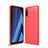 Silikon Hülle Handyhülle Gummi Schutzhülle Tasche Line für Samsung Galaxy A50S Rot