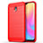 Silikon Hülle Handyhülle Gummi Schutzhülle Tasche Line für Xiaomi Redmi 8A Rot